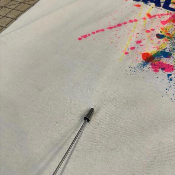 Vintage Fruit‎ Of The Loom Best T-Shirt XL Paint Walmart SUPERCENTER Paper Thin - Picture 8 of 10